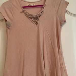 Hollister lace up tee
